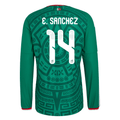 adidas Men's E. Sanchez Mexico Long-Sleeve Authentic Home Jersey 2026 (Bold Green)