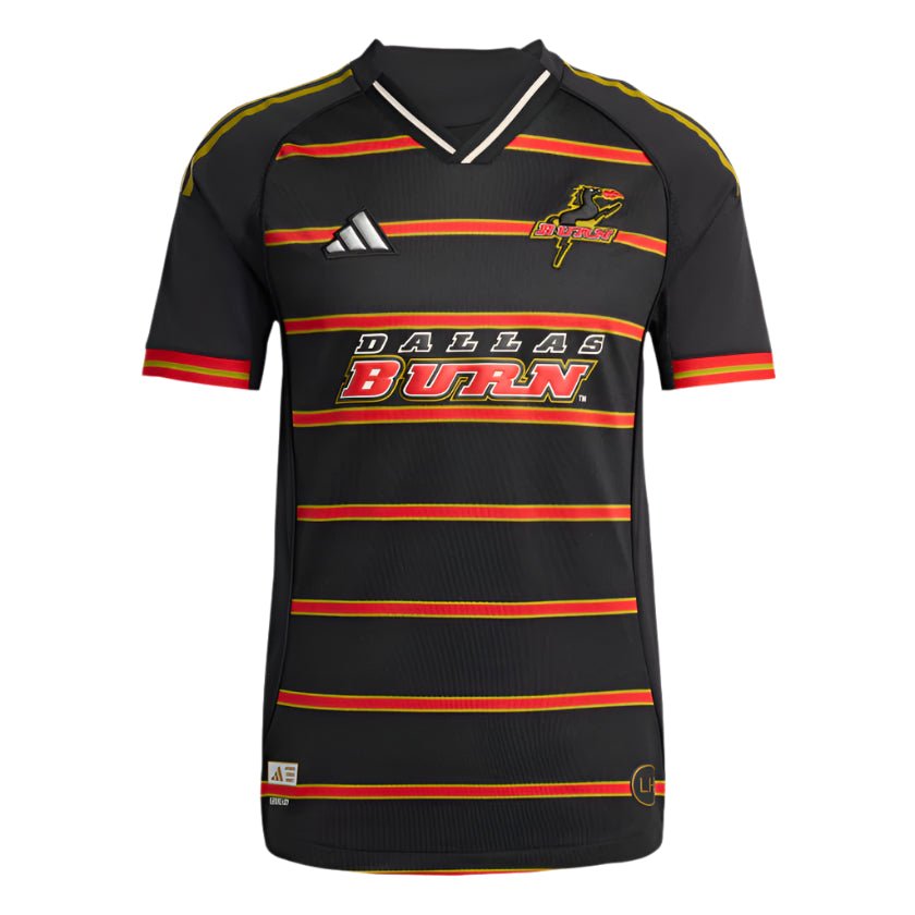 adidas Men's FC Dallas Burn Authentic Retro Third Jersey 25/26 (Black) | SoccerWearhouse