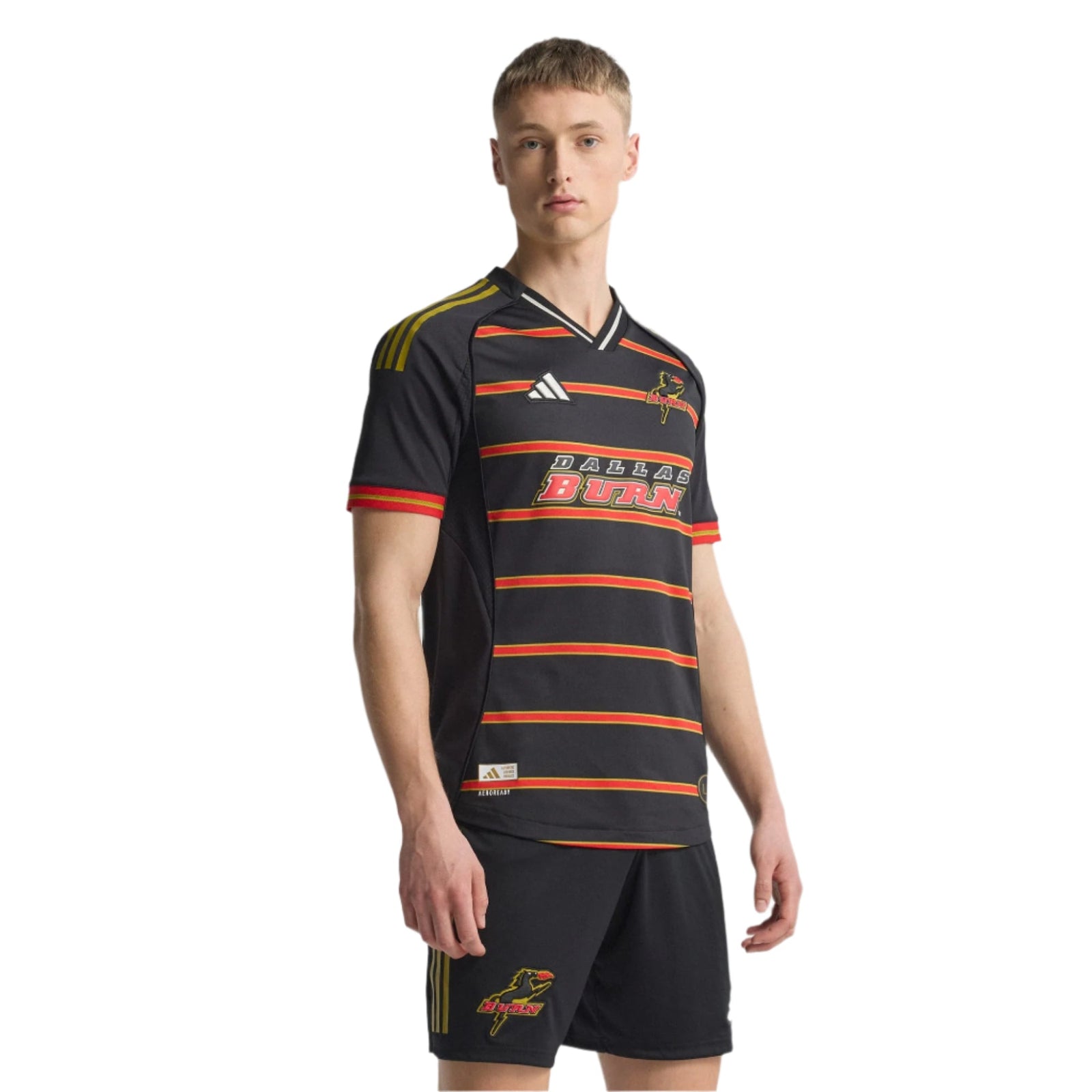 adidas Men's FC Dallas Burn Authentic Retro Third Jersey 25/26 (Black) | SoccerWearhouse