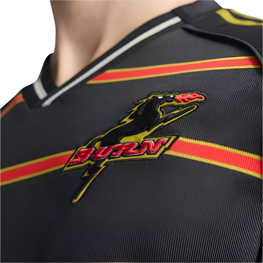 adidas Men's FC Dallas Burn Authentic Retro Third Jersey 25/26 (Black) | SoccerWearhouse