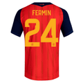 adidas Men's Fermin  Spain Authentic World Cup Home Jersey 2026 (Vivid Red)