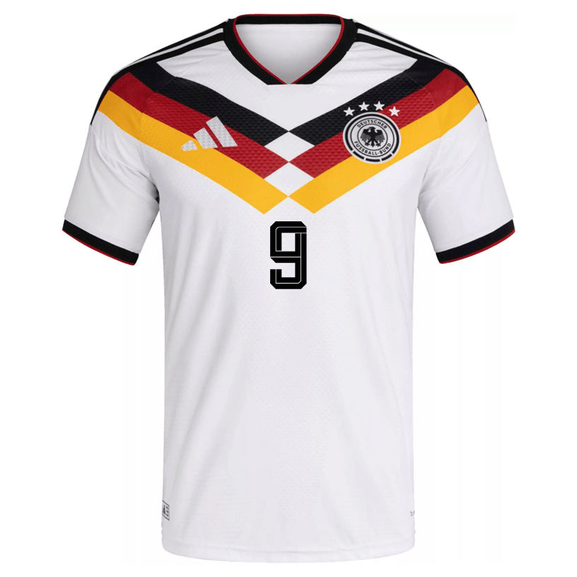 adidas Men's Fullkrug Germany Authentic Home World Cup Jersey 2026 (White/Black) | SoccerWearhouse