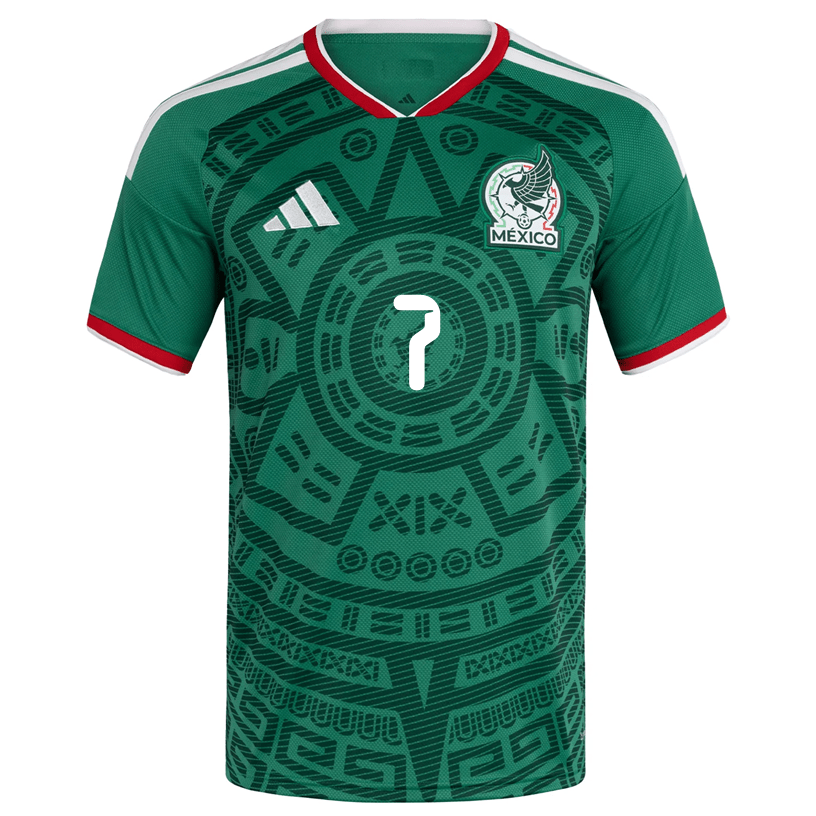 adidas Men's Luis Romo Mexico Home 2026 World Cup Jersey (Bold Green)