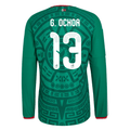 adidas Men's G. Ochoa Mexico Long-Sleeve Authentic Home Jersey 2026 (Bold Green)