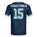 adidas Men's Germany Schlotterbeck Away 2026 Stadium Jersey 2026 (Navy)