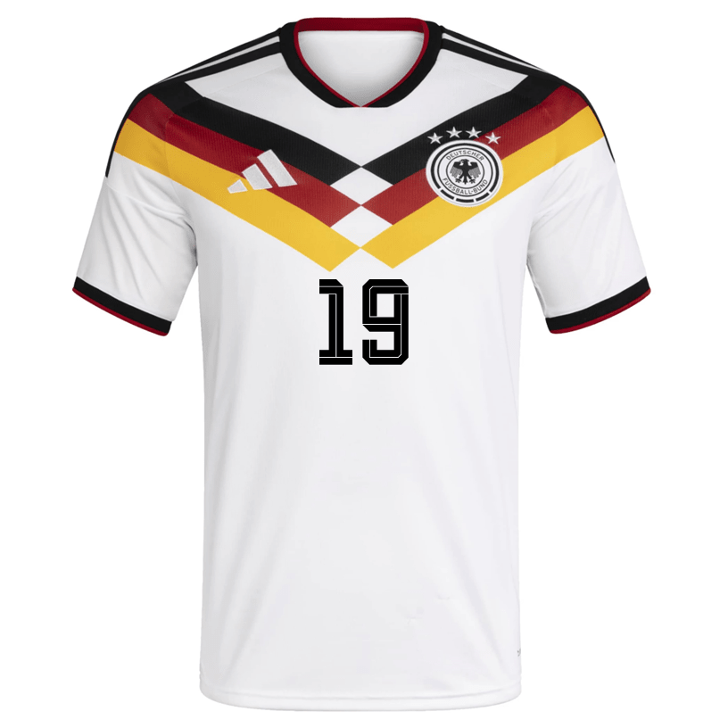 adidas Men's Gnabry Germany Home World Cup Jersey 2026 (White/Black) | SoccerWearhouse