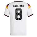 adidas Men's Goretzka Germany Home World Cup Jersey 2026 (White/Black)
