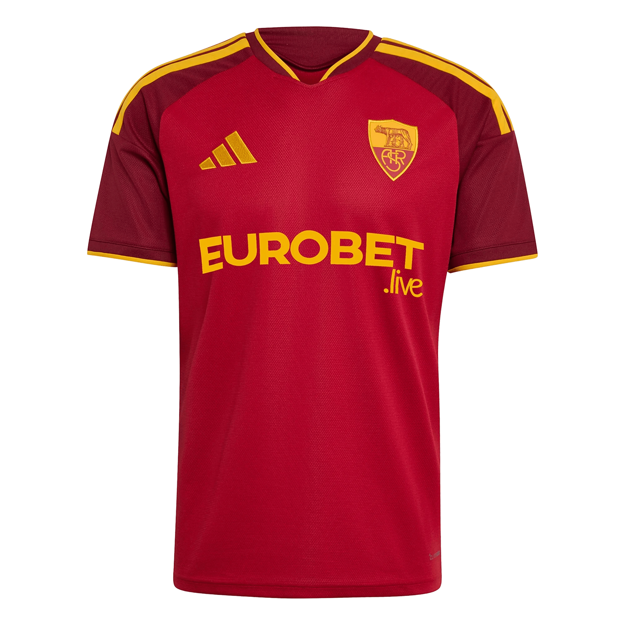adidas Mens Home AS Roma Home Jersey 26/27 (Burgundy)