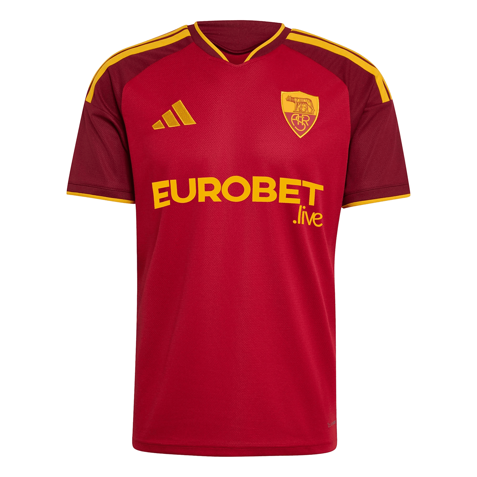 adidas Mens Home AS Roma Home Jersey 26/27 (Burgundy) | SoccerWearhouse