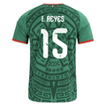 adidas Men's Israel Reyes Mexico Home 2026 World Cup Jersey (Bold Green)
