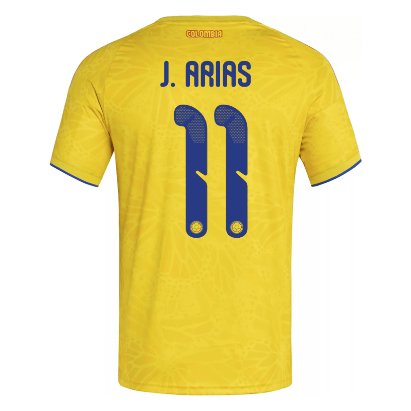 adidas Men's J. Arias Colombia 2026 Authentic Home Jersey (Impact Yellow) | SoccerWearhouse
