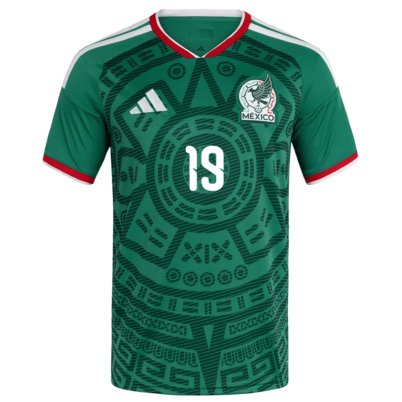 adidas Men's G. Mora Mexico Home 2026 World Cup Jersey (Bold Green)