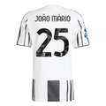 adidas Men's Juventus Joao Mario Home Jersey w/ Serie A Patch 25/26 (White/Black/Pink)