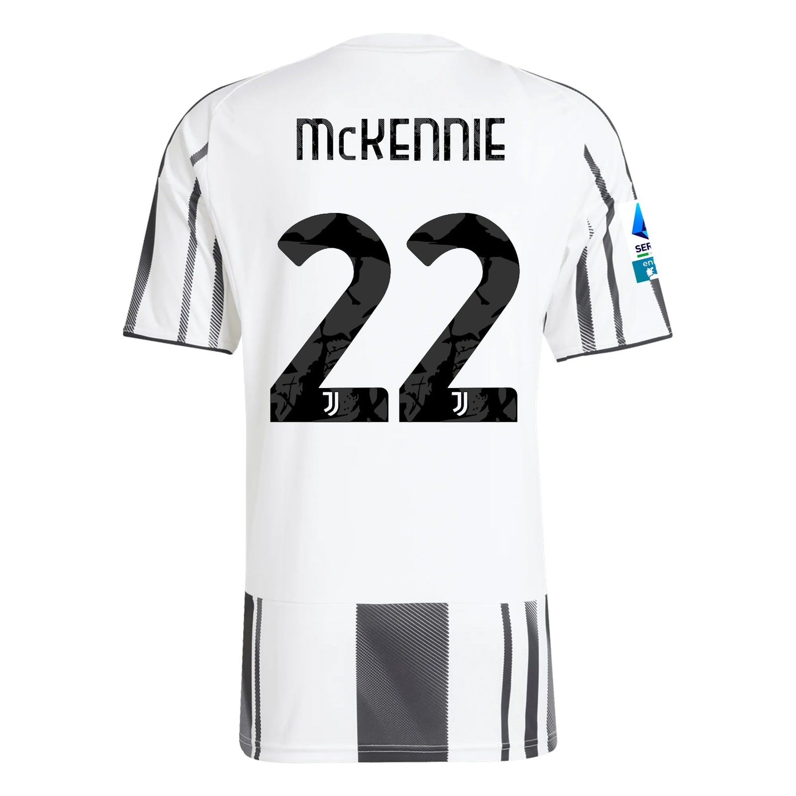 adidas Men's Juventus Kalulu Home Jersey w/ Serie A Patch 25/26 (White/Black/Pink) | SoccerWearhouse