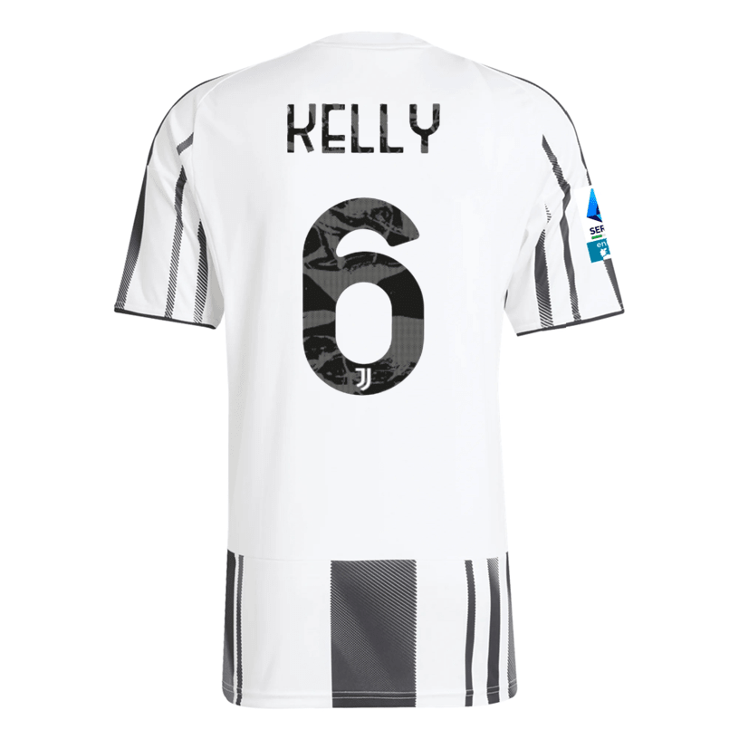 adidas Men's Juventus Kelly Home Jersey w/ Serie A Patch 25/26 (White/Black/Pink) | SoccerWearhouse