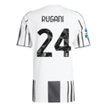 adidas Men's Juventus Rugani Home Jersey w/ Serie A Patch 25/26 (White/Black/Pink)