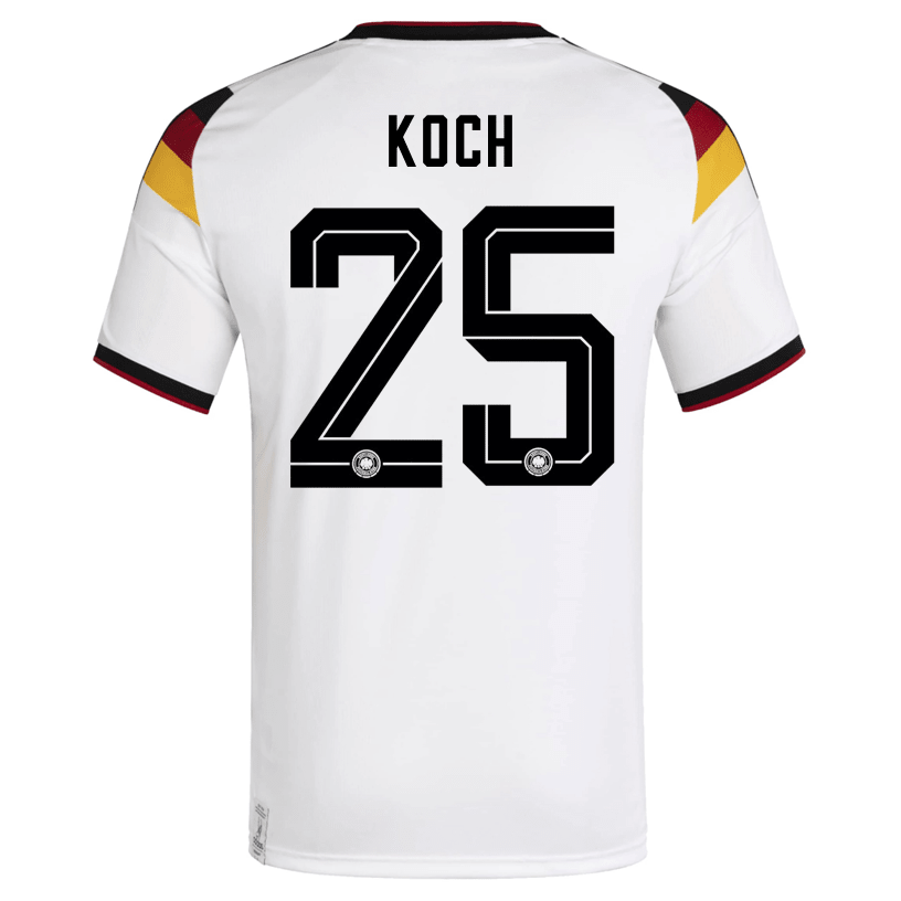 adidas Men's Koch Germany Home World Cup Jersey 2026 (White/Black) | SoccerWearhouse
