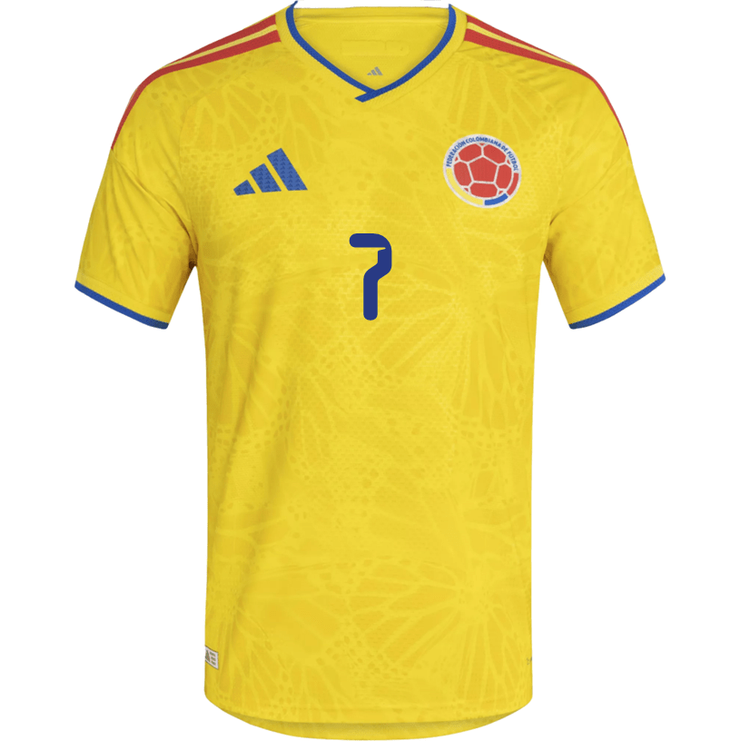 adidas Men's L. Diaz Colombia 2026 Authentic Home Jersey (Impact Yellow) | SoccerWearhouse