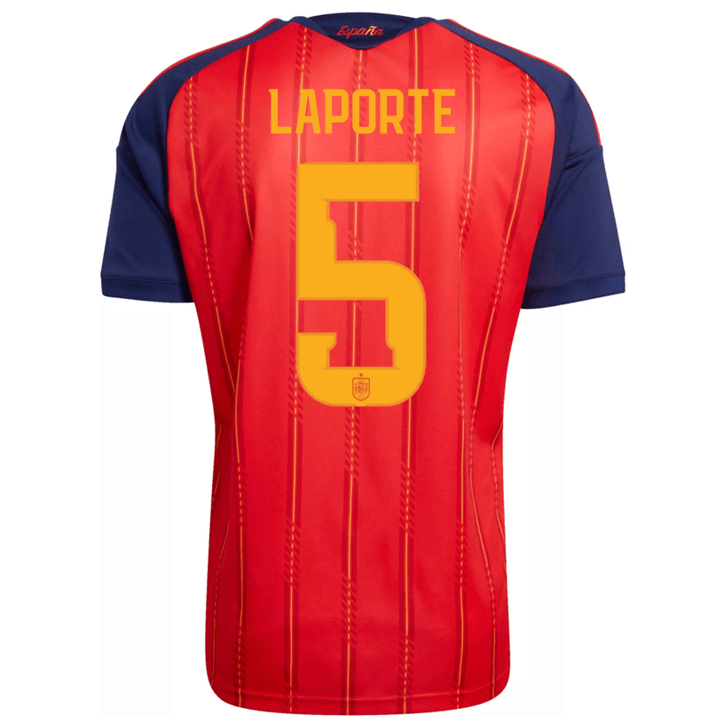 adidas Men's Laporte Spain World Cup Home Jersey 2026 (Vivid Red) | SoccerWearhouse