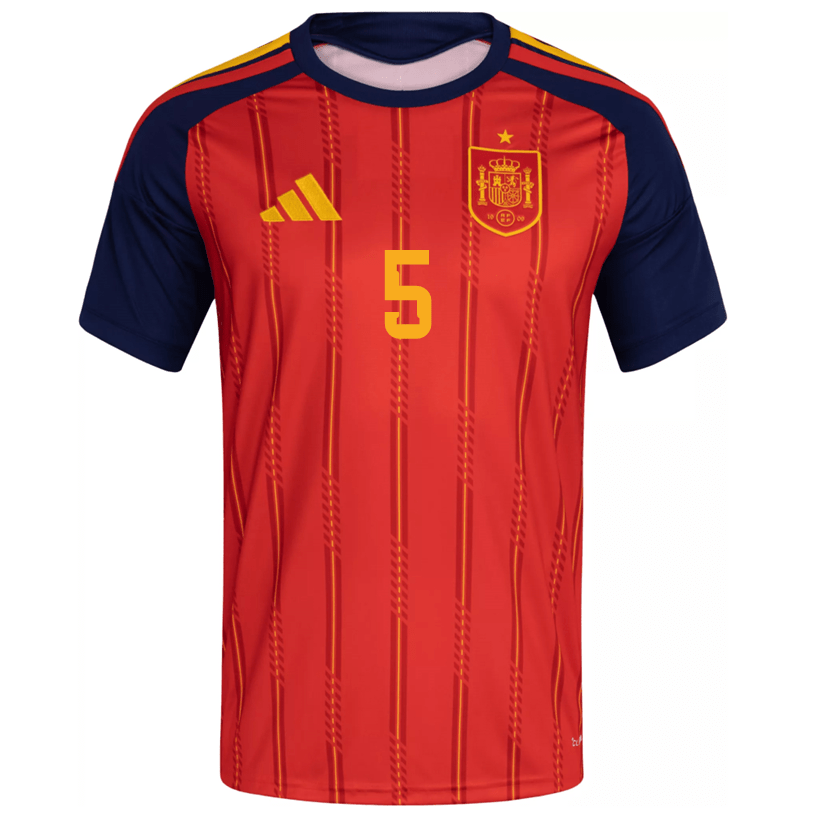 adidas Men's Laporte Spain World Cup Home Jersey 2026 (Vivid Red) | SoccerWearhouse
