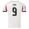 adidas Men's Liverpool Authentic Alexander Isak Away Jersey w/ Champions League Patches 25/26 (Wonder White)