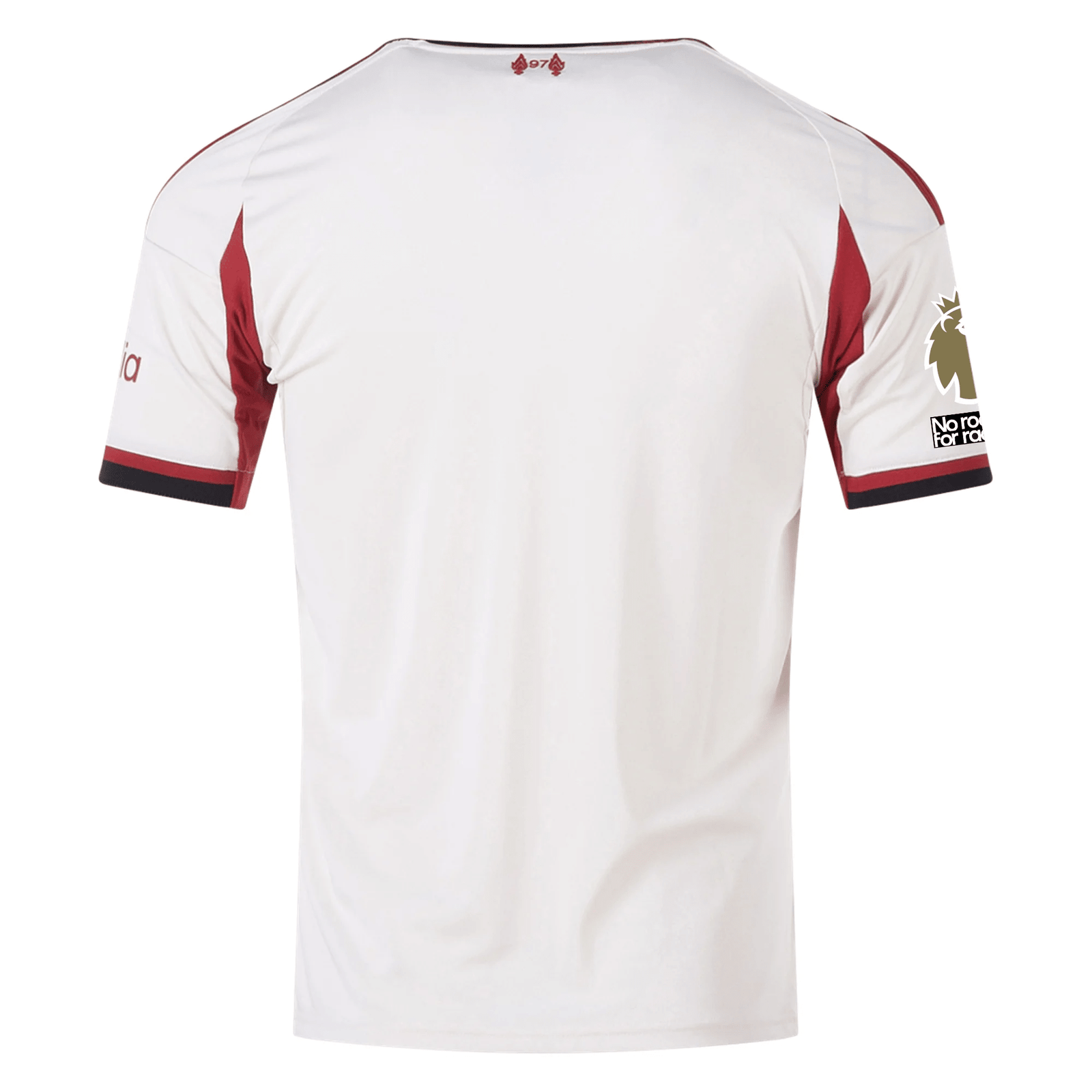 adidas Men's Liverpool Away Jersey w/ EPL Champions + No Room For Racism Patches 25/26 (Wonder White) | SoccerWearhouse