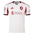 adidas Men's Liverpool Away Jersey w/ Champions League Patches 25/26 (Wonder White)