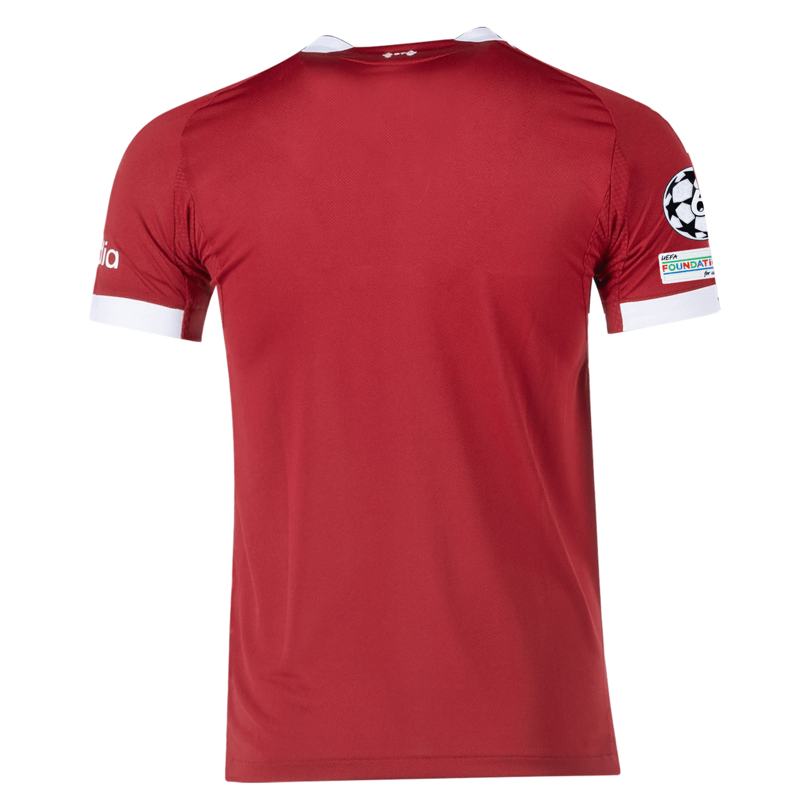 adidas Men's Liverpool FC Authentic Home Jersey 25/26 w/ Champions League Patches (Strawberry Red) | SoccerWearhouse