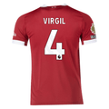 adidas Men's Liverpool FC Authentic Virgil Home Jersey 25/26 w/ EPL + NRFR Patches (Strawberry Red)