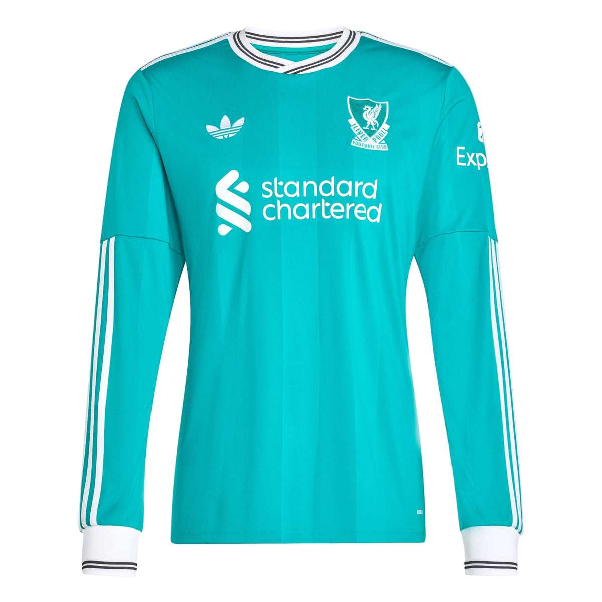 adidas Men's Liverpool FC Long Sleeve 25/26 Third Jersey (Sea Green) | SoccerWearhouse