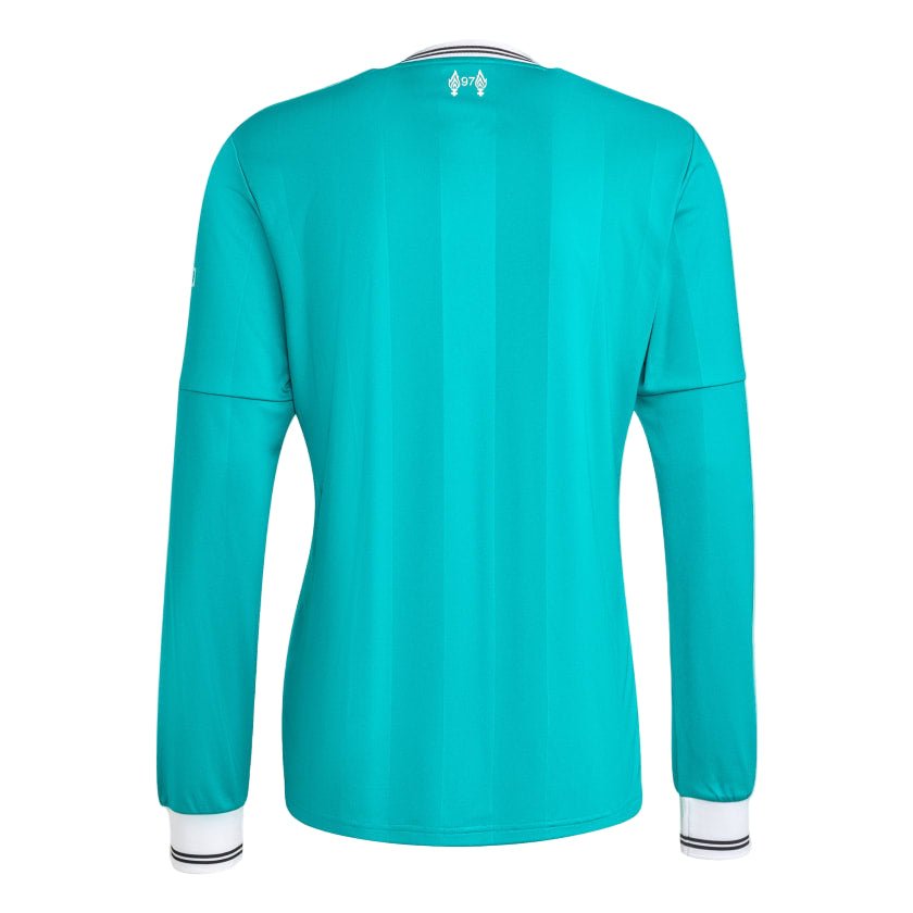 adidas Men's Liverpool FC Long Sleeve 25/26 Third Jersey (Sea Green) | SoccerWearhouse