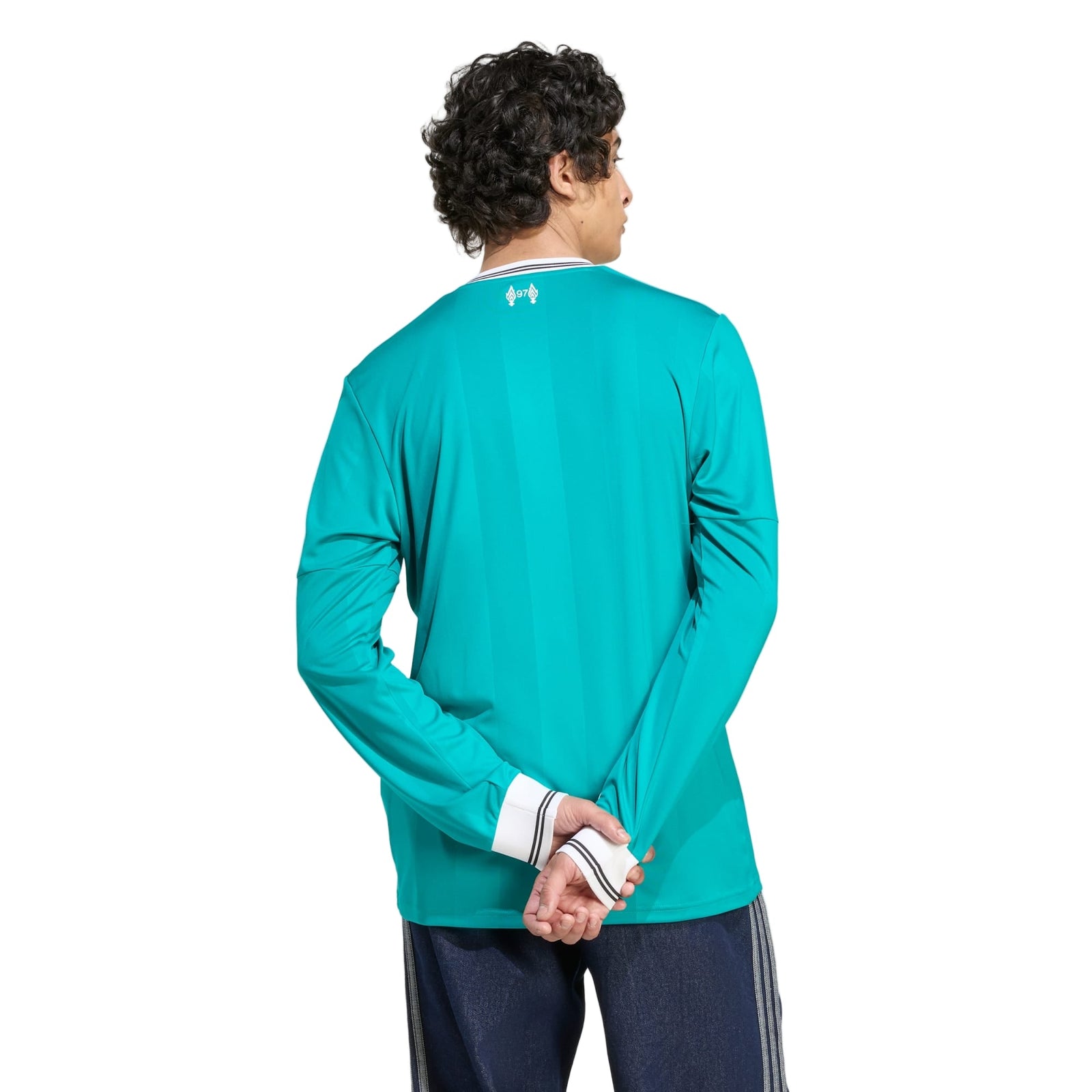 adidas Men's Liverpool FC Long Sleeve 25/26 Third Jersey (Sea Green) | SoccerWearhouse