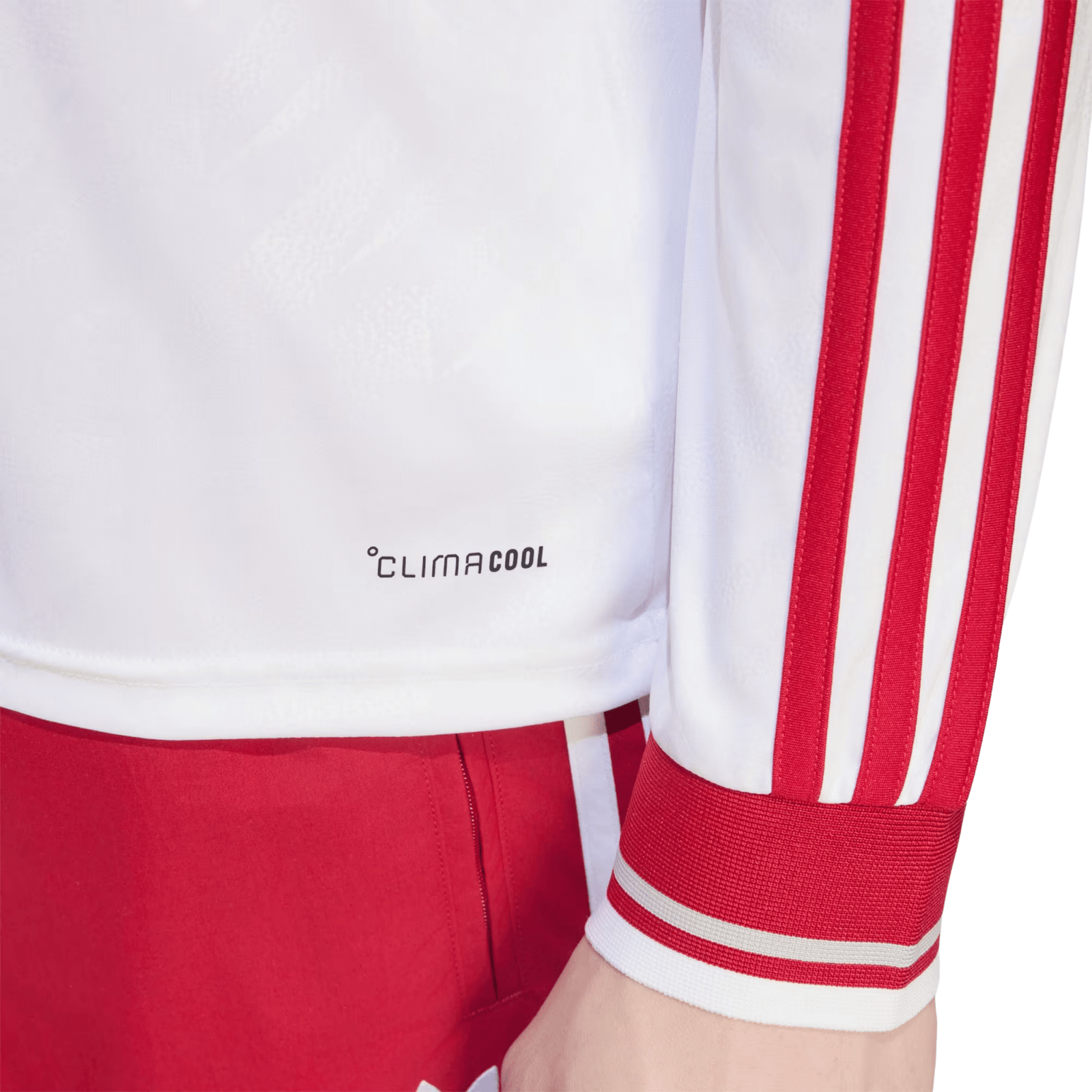 adidas Mens Liverpool Long Sleeve Away Jersey 26/27 (White/Red) | SoccerWearhouse