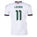 adidas Men's Lozano Mexico 2026 Away Stadium Jersey (White)