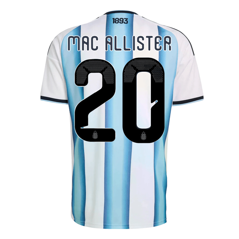 adidas Men's Mac Allister Argentina 2026 Home World Cup Jersey (White/Icey Light Blue) | SoccerWearhouse