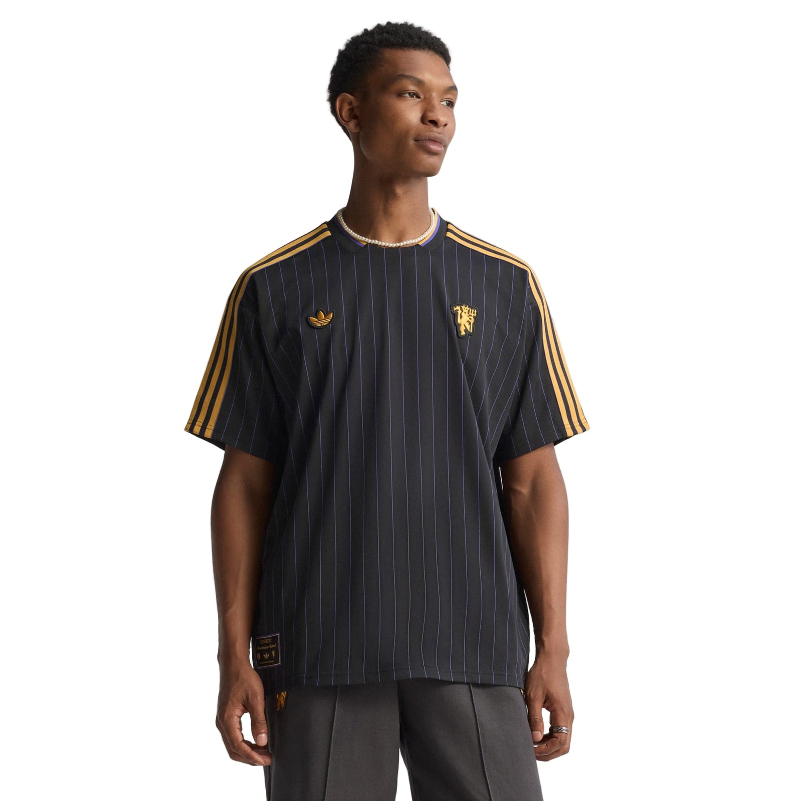 adidas Men's Manchester United 25/26 Icon Jersey (Black) | SoccerWearhouse