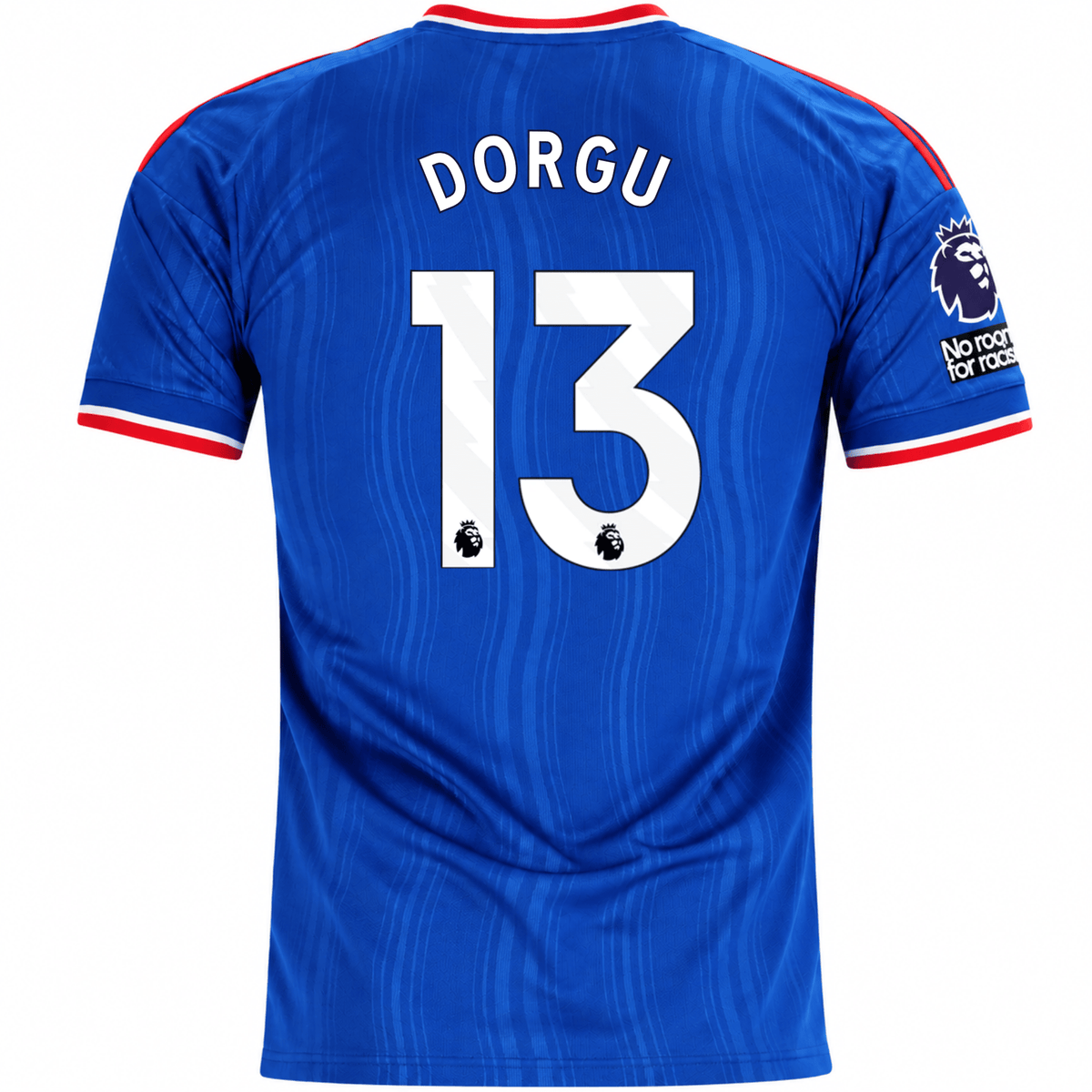 adidas Mens Manchester United Patrick Chinazaekpere Dorgu Away Jersey w/ EPL + No Room For Racism Patches 26/27 (Blue) | SoccerWearhouse