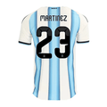 adidas Men's Martinez Argentina Match Authentic Player 2026 Home Jersey (White/Icy Blue)