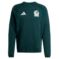 adidas Men's Mexico 2026 Tiro Travel Crew Sweatshirt (Green)