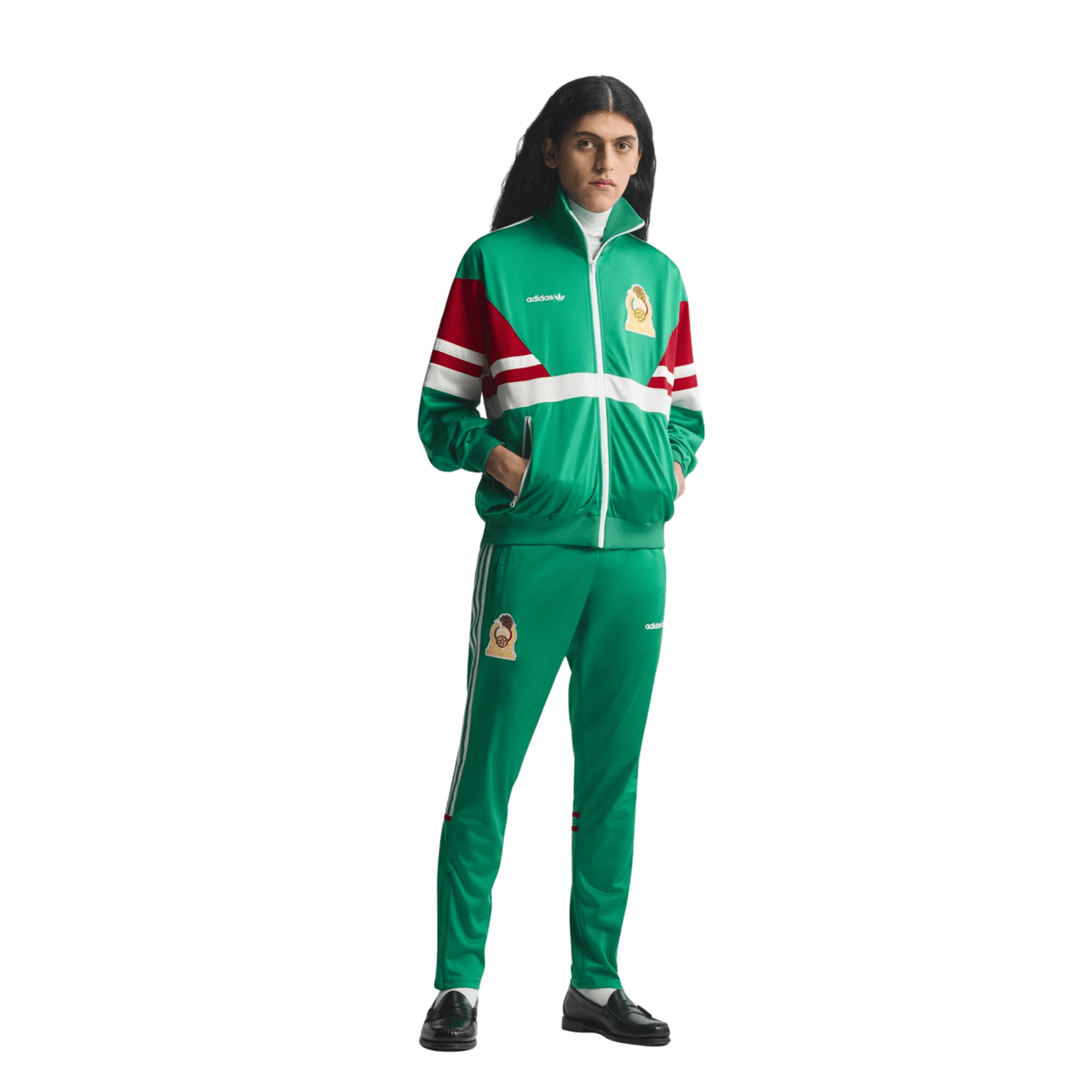 adidas Men's Mexico 86 Retro Track Top Jacket (Green) | SoccerWearhouse