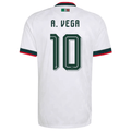 adidas Men's Mexico A. Vega Authentic Match Away Jersey 2026 (White)