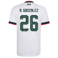 adidas Men's Mexico Armando Gonzalez Authentic Match Away Jersey 2026 (White)