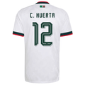 adidas Men's Mexico C. Huerta Authentic Match Away Jersey 2026 (White)