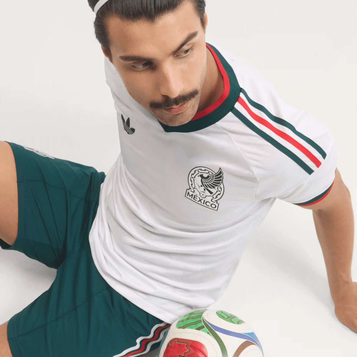 adidas Men's Mexico Chicharito Authentic Match Away Jersey 2026 (White) | SoccerWearhouse