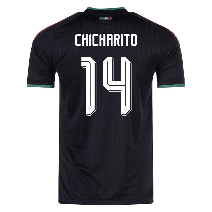 adidas Men's Mexico Chicharito Authentic Match Third Jersey 2026 (Black) | SoccerWearhouse