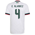 adidas Men's Mexico E. Alvarez Authentic Match Away Jersey 2026 (White)