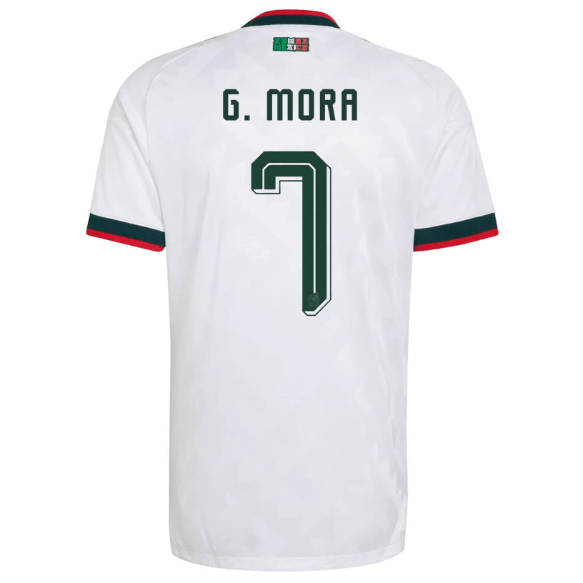 adidas Men's Mexico G. Mora Authentic Match Away Jersey 2026 (White) | SoccerWearhouse