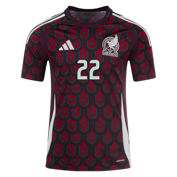 Adidas Mens Mexico Hirving Lozano Home Jersey 24/25 (Multicolor) | SoccerWearhouse