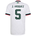 adidas Men's Mexico J. Vasquez Authentic Match Away Jersey 2026 (White)