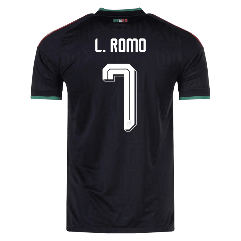 adidas Men's Mexico L. Romo Authentic Match Third Jersey 2026 (Black) | SoccerWearhouse